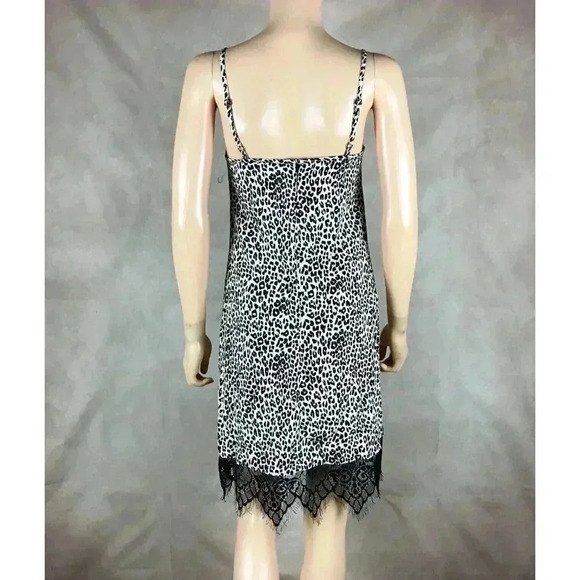 Animal Printed Lace-Trim Slip Dress NWT Size SMALL - Picture 8 of 11